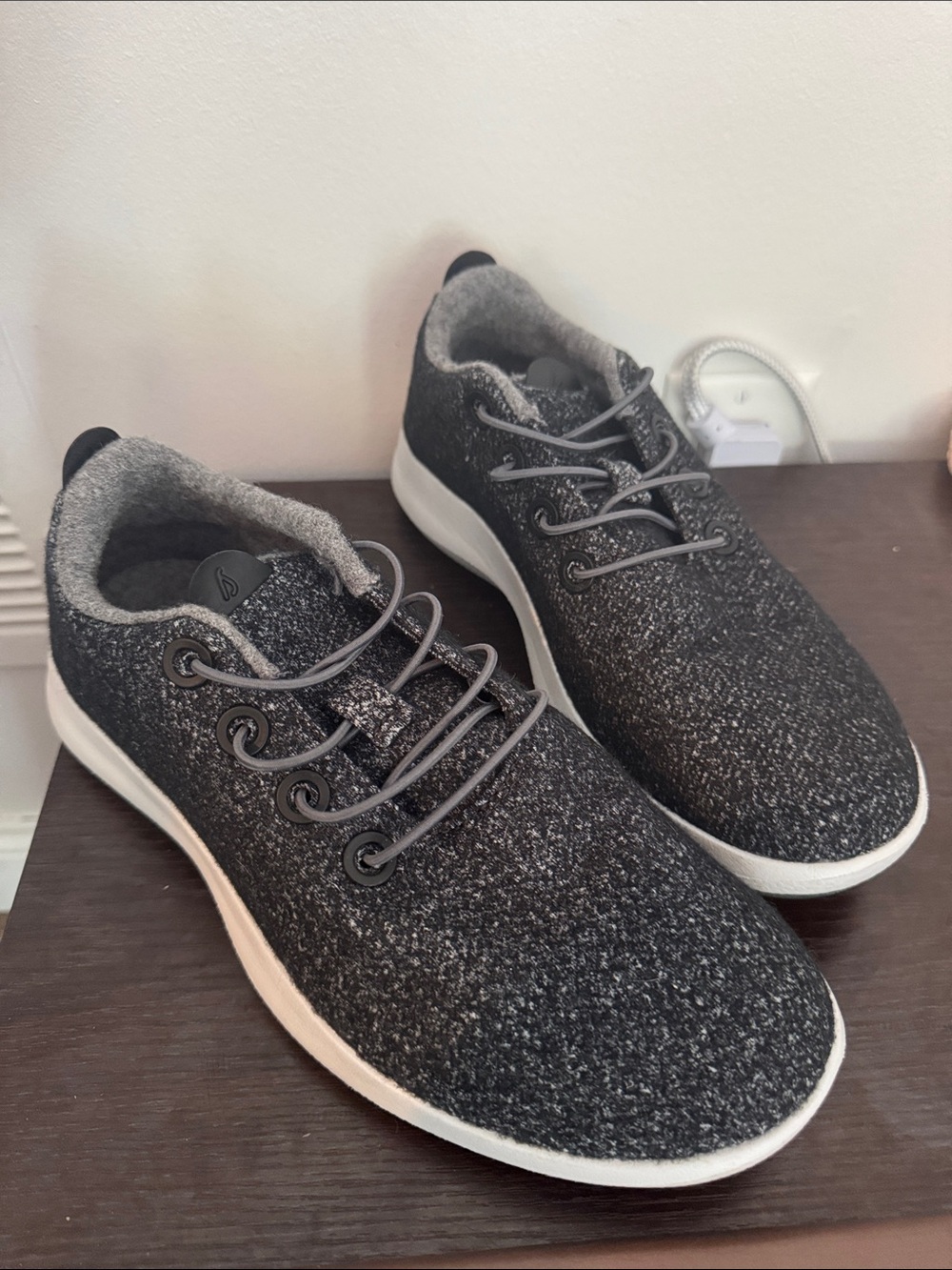 allbirds Charcoal Grey Wool Runner Sneakers